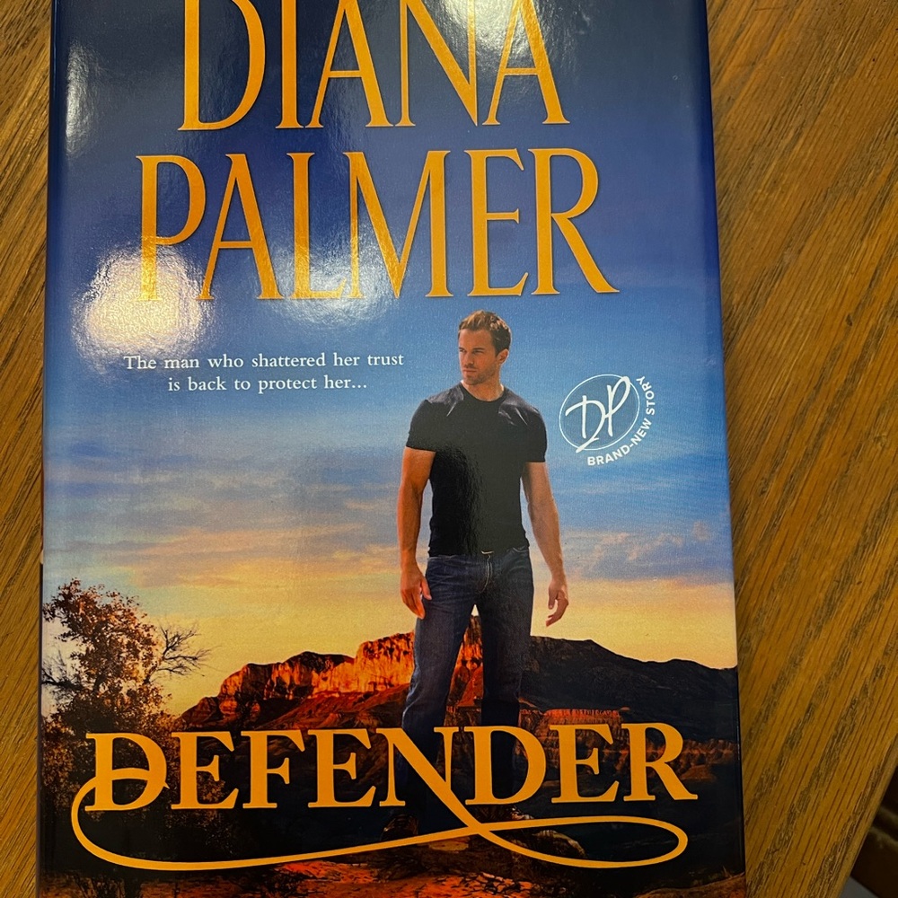 Diana Palmer Defender Hardcover - Blue & Orange Cover
